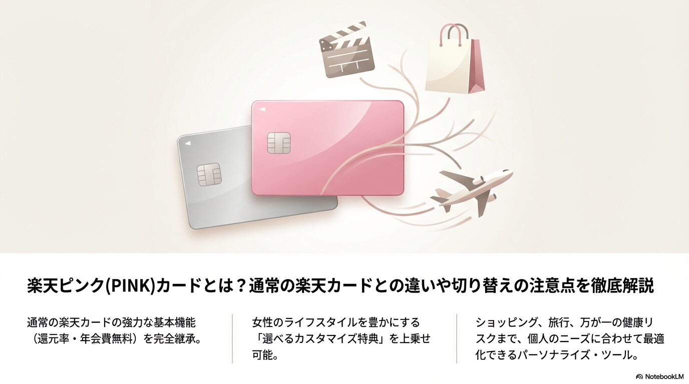 楽天ピンク(PINK)カードとは?通常の楽天カードとの違いや切り替えの注意点を徹底解説