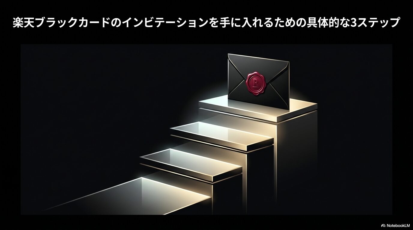 楽天ブラックカードのインビテーションを手に入れるための具体的な3ステップ