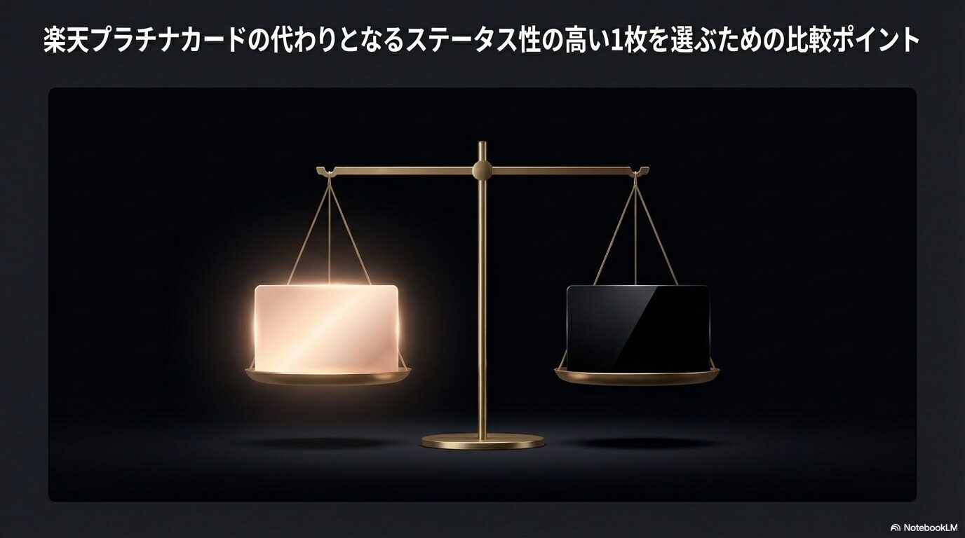 楽天プラチナカードの代わりとなるステータス性の高い1枚を選ぶための比較ポイント
