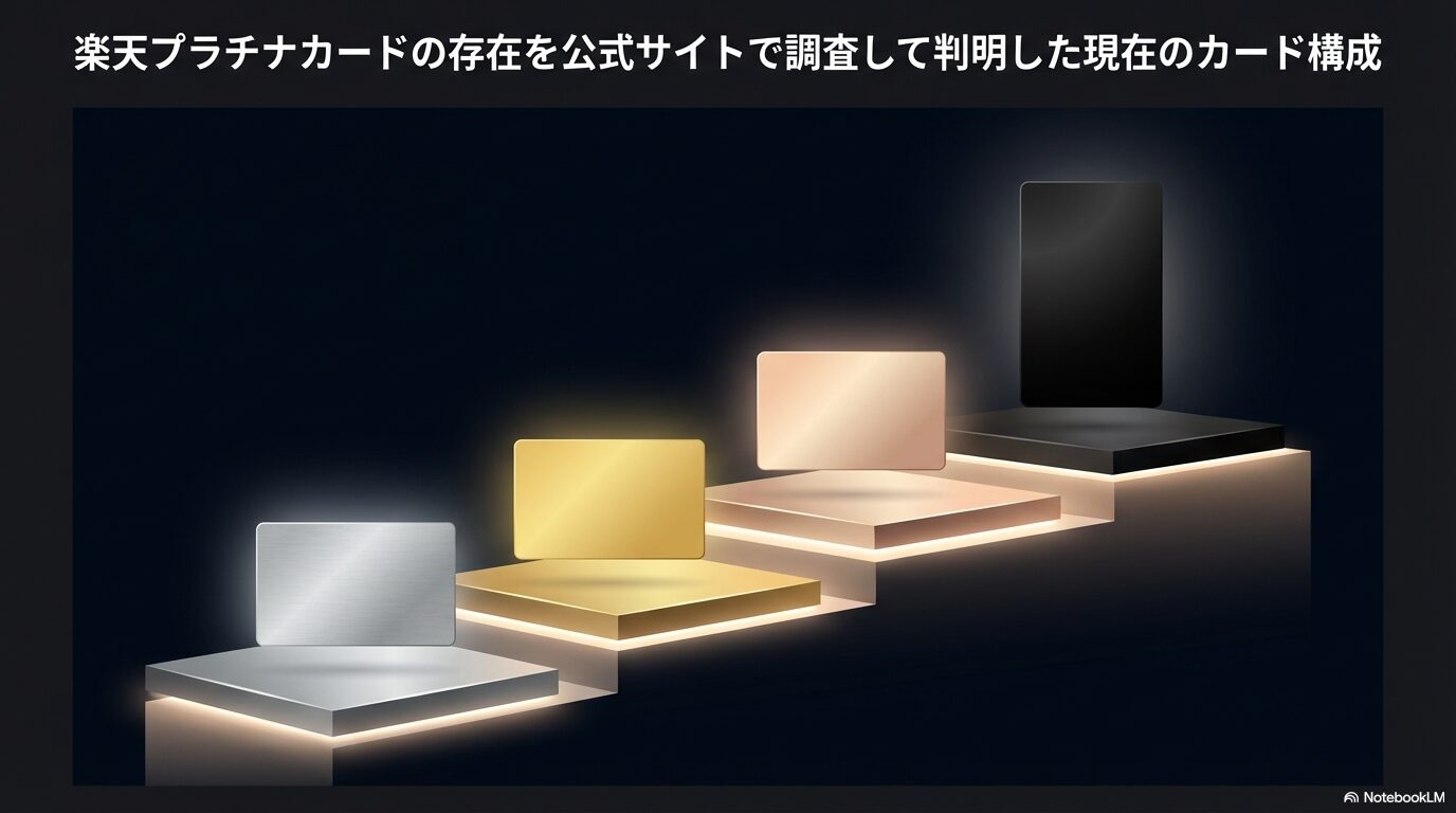楽天プラチナカードの存在を公式サイトで調査して判明した現在のカード構成