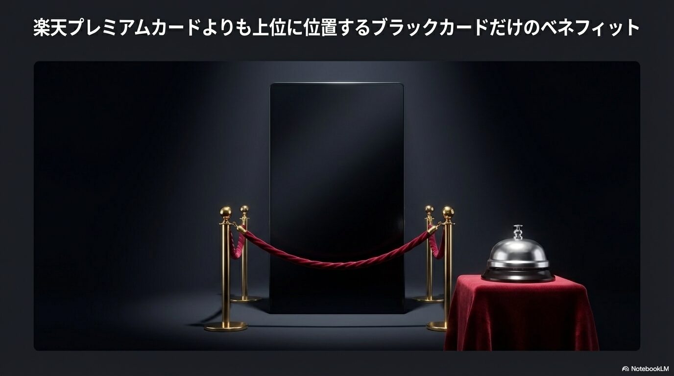 楽天プレミアムカードよりも上位に位置するブラックカードだけのベネフィット