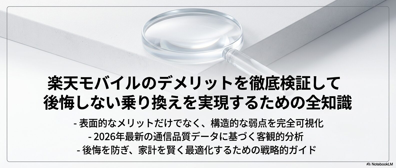 楽天モバイルのデメリットを徹底検証して後悔しない乗り換えを実現するための全知識