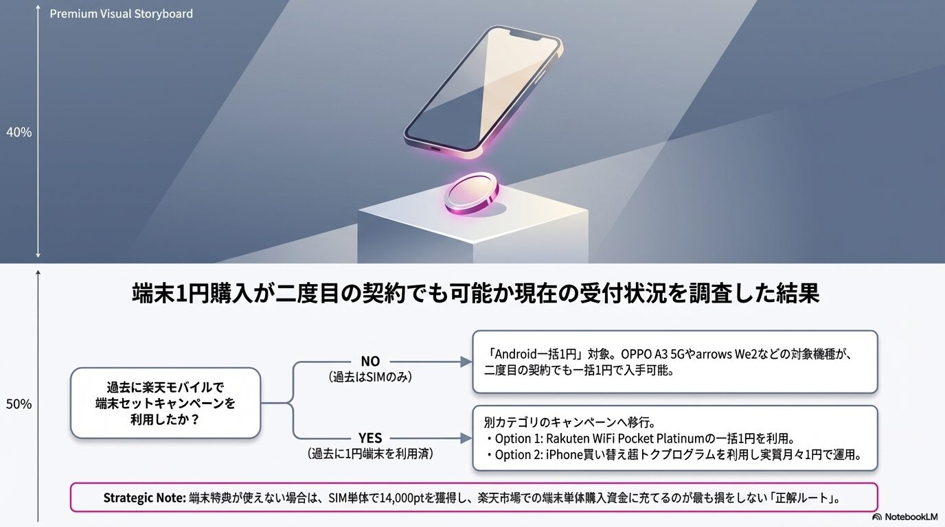 端末1円購入が二度目の契約でも可能か現在の受付状況を調査した結果