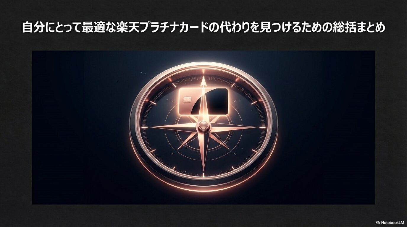 自分にとって最適な楽天プラチナカードの代わりを見つけるための総括まとめ