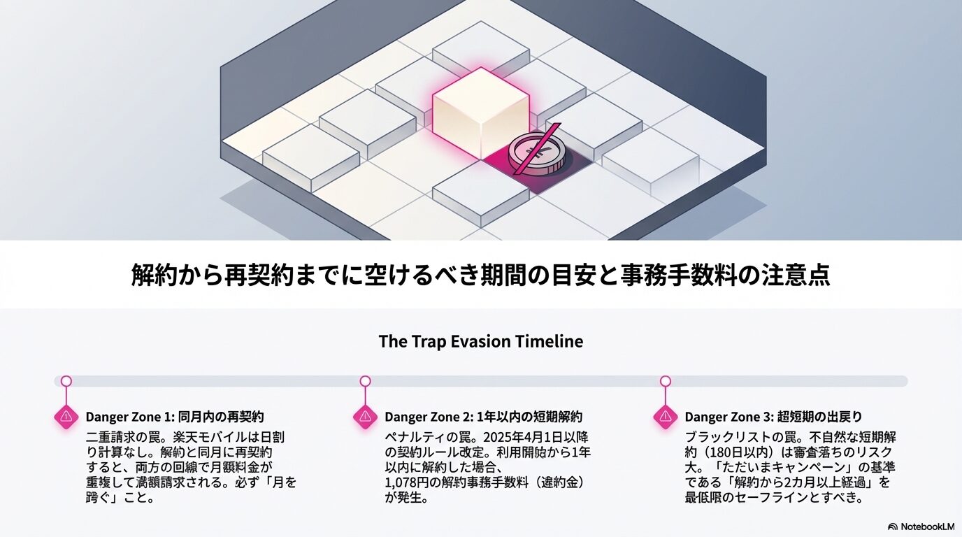 解約から再契約までに空けるべき期間の目安と事務手数料の注意点