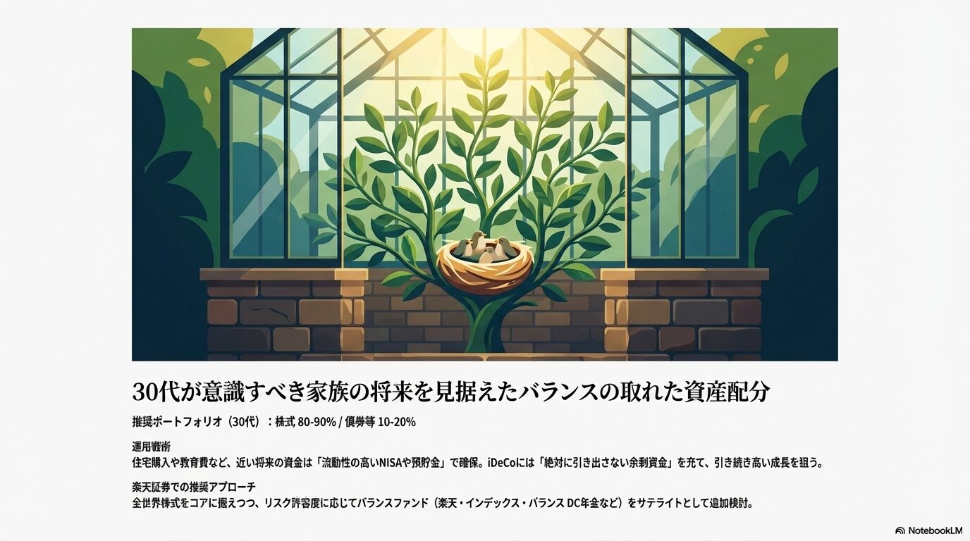 30代が意識すべき家族の将来を見据えたバランスの取れた資産配分