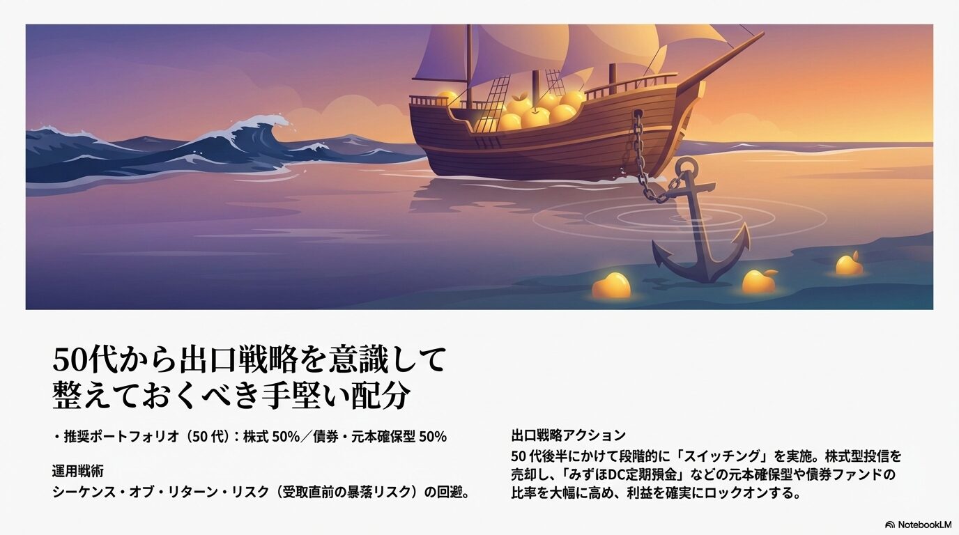 50代から出口戦略を意識して整えておくべき手堅い配分