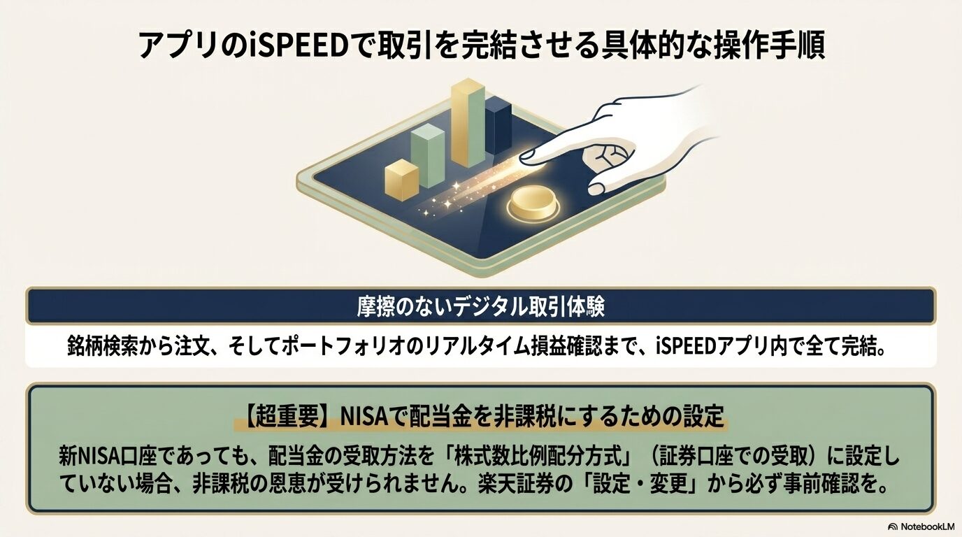 アプリのiSPEEDで取引を完結させる具体的な操作手順