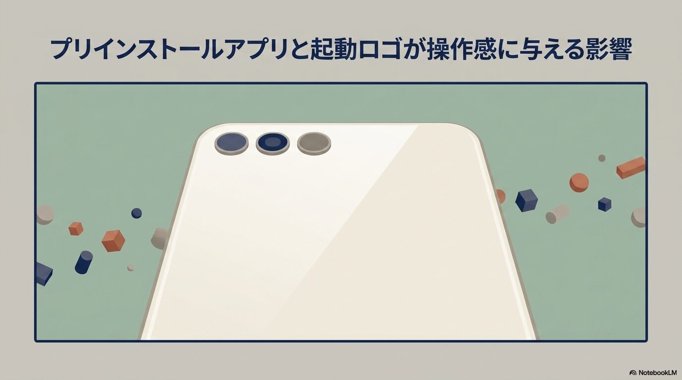 プリインストールアプリと起動ロゴが操作感に与える影響