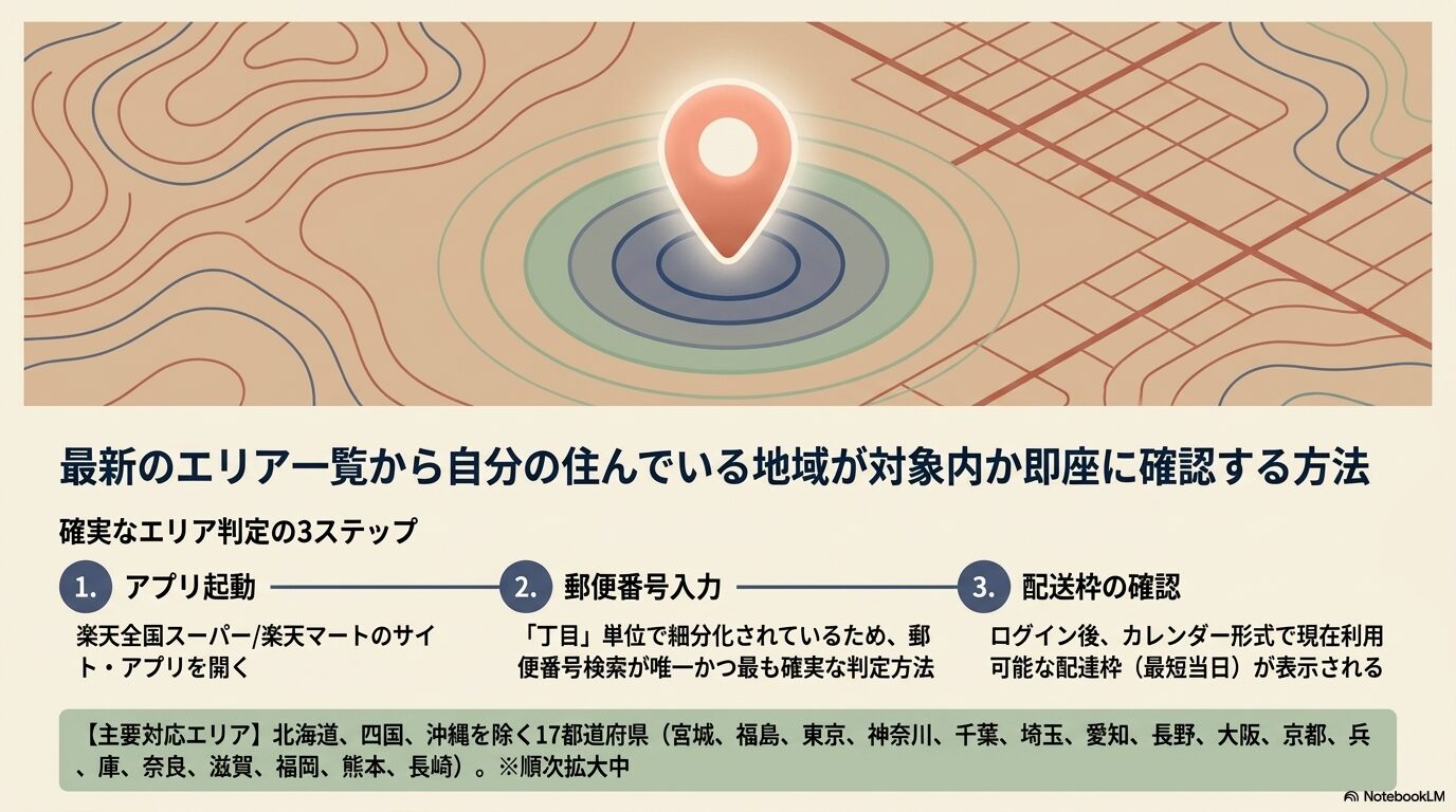 最新のエリア一覧から自分の住んでいる地域が対象内か即座に確認する方法