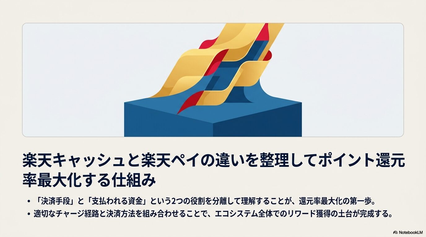 楽天キャッシュと楽天ペイの違いを整理してポイント還元率を最大化する仕組み