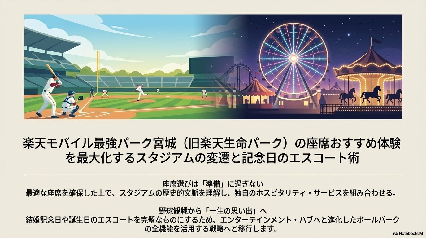 楽天モバイル最強パーク宮城（旧楽天生命パーク）の座席おすすめ体験を最大化するスタジアムの変遷と記念日のエスコート術