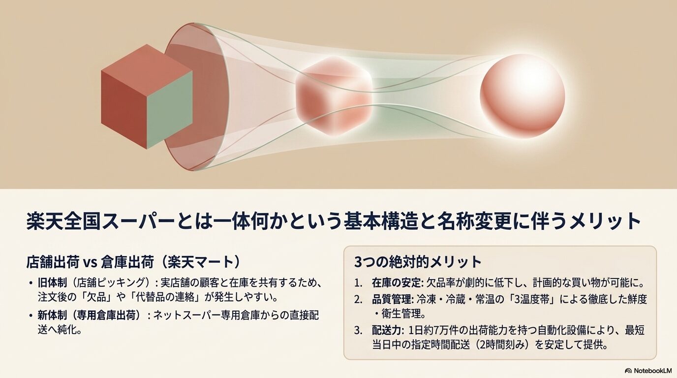 楽天全国スーパーとは一体何かという基本構造と名称変更に伴うメリット
