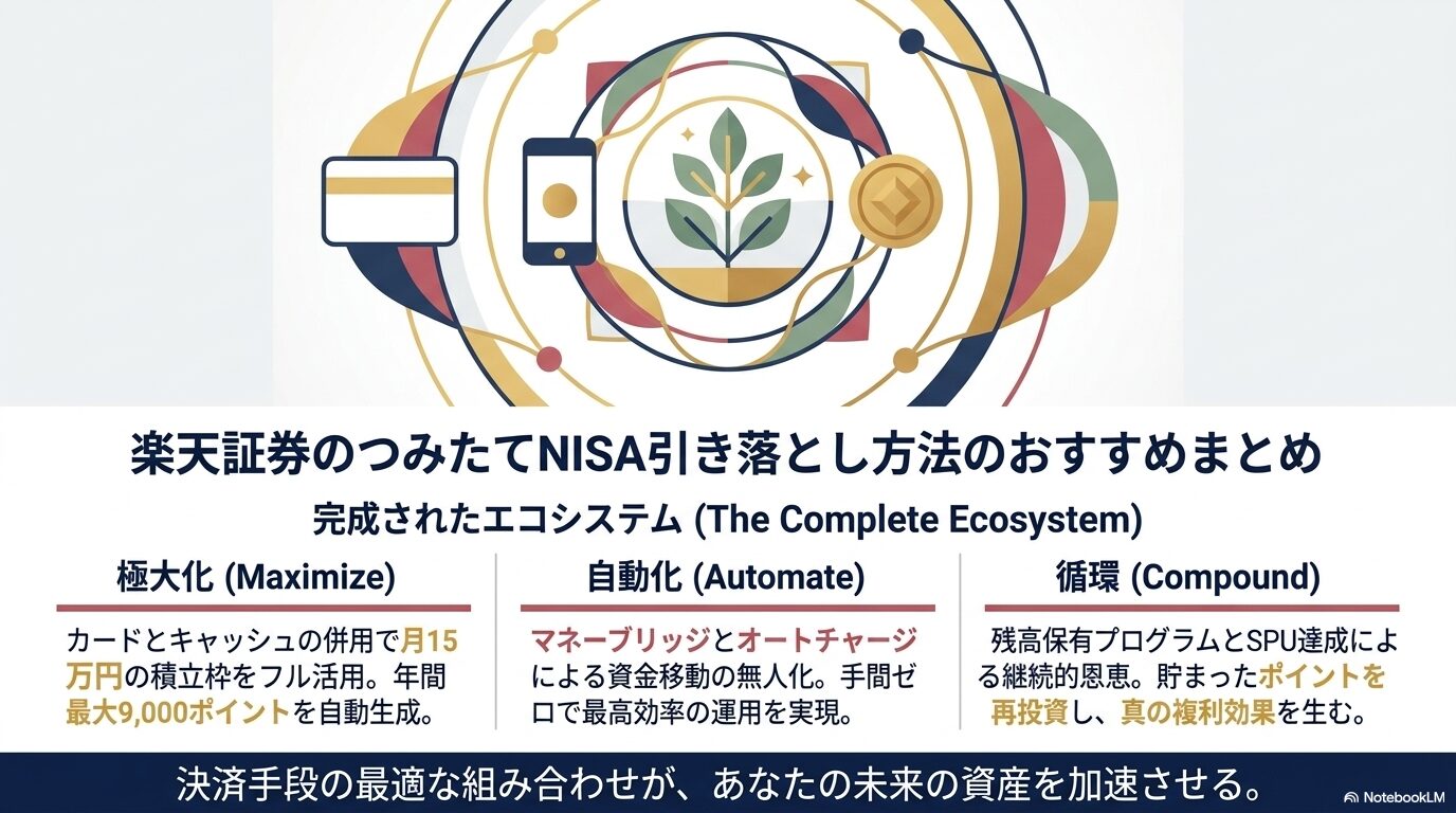楽天証券のつみたてNISA引き落とし方法のおすすめまとめ