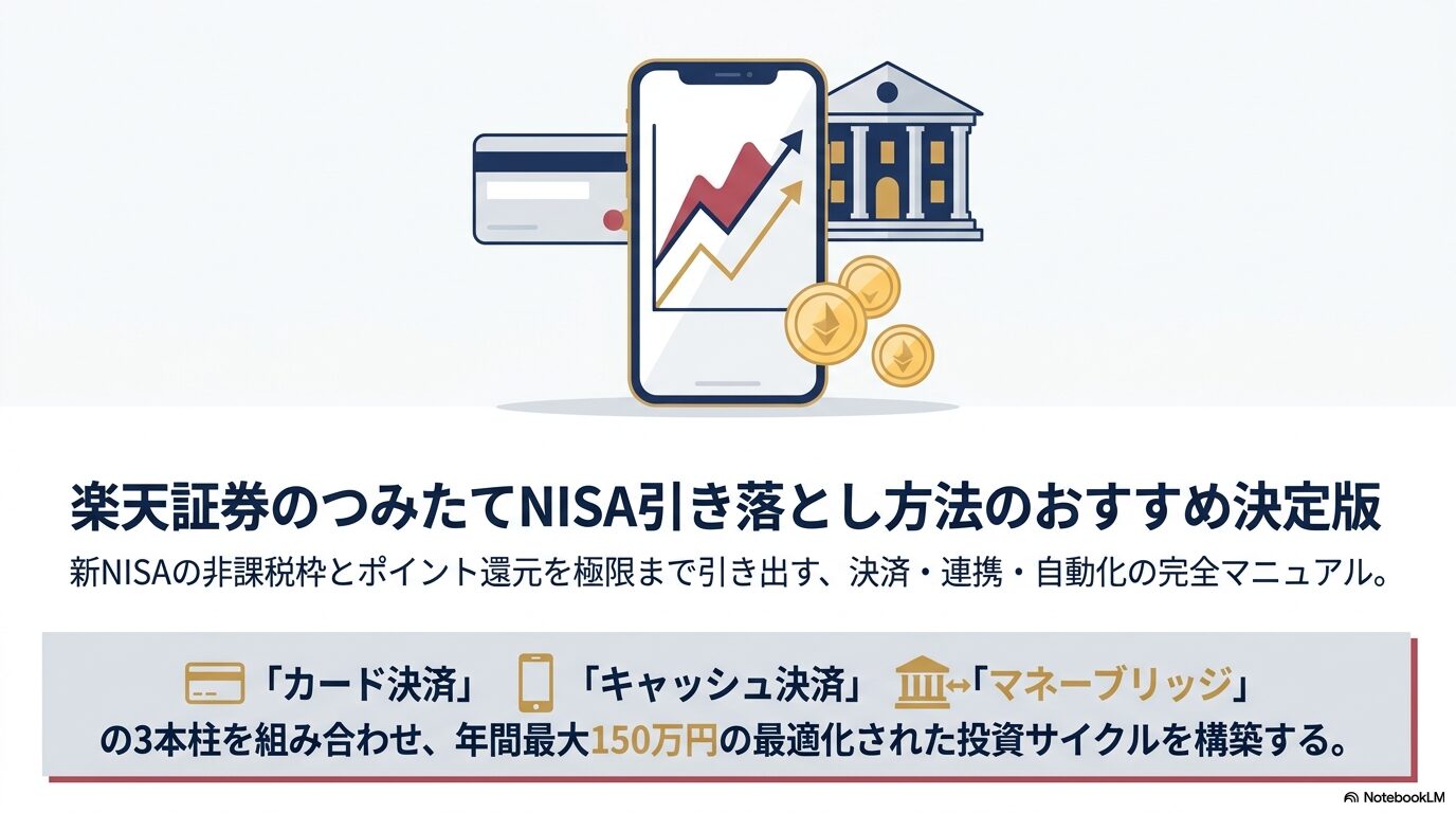 楽天証券のつみたてNISA引き落とし方法のおすすめ決定版