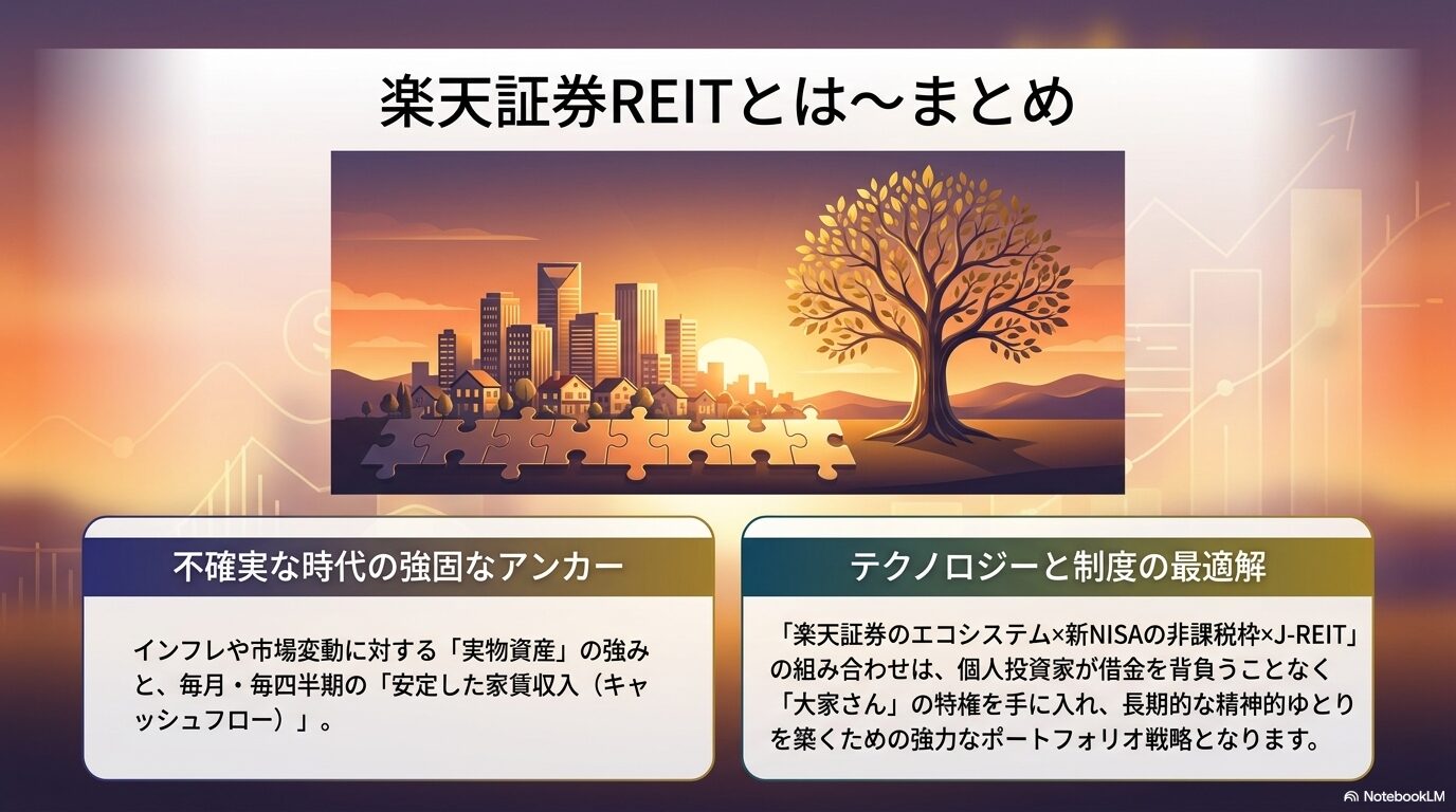 楽天証券REITとは〜まとめ
