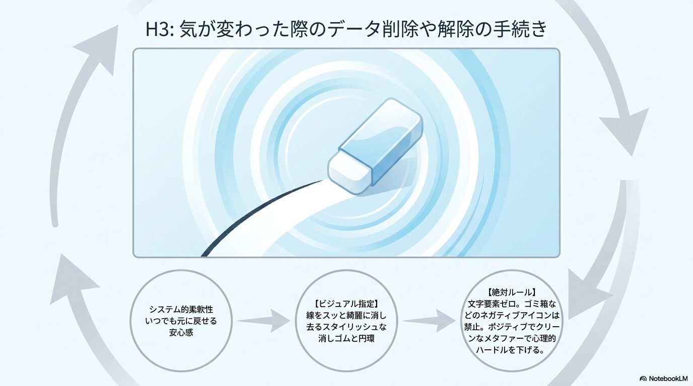 気が変わった際のデータ削除や解除の手続き