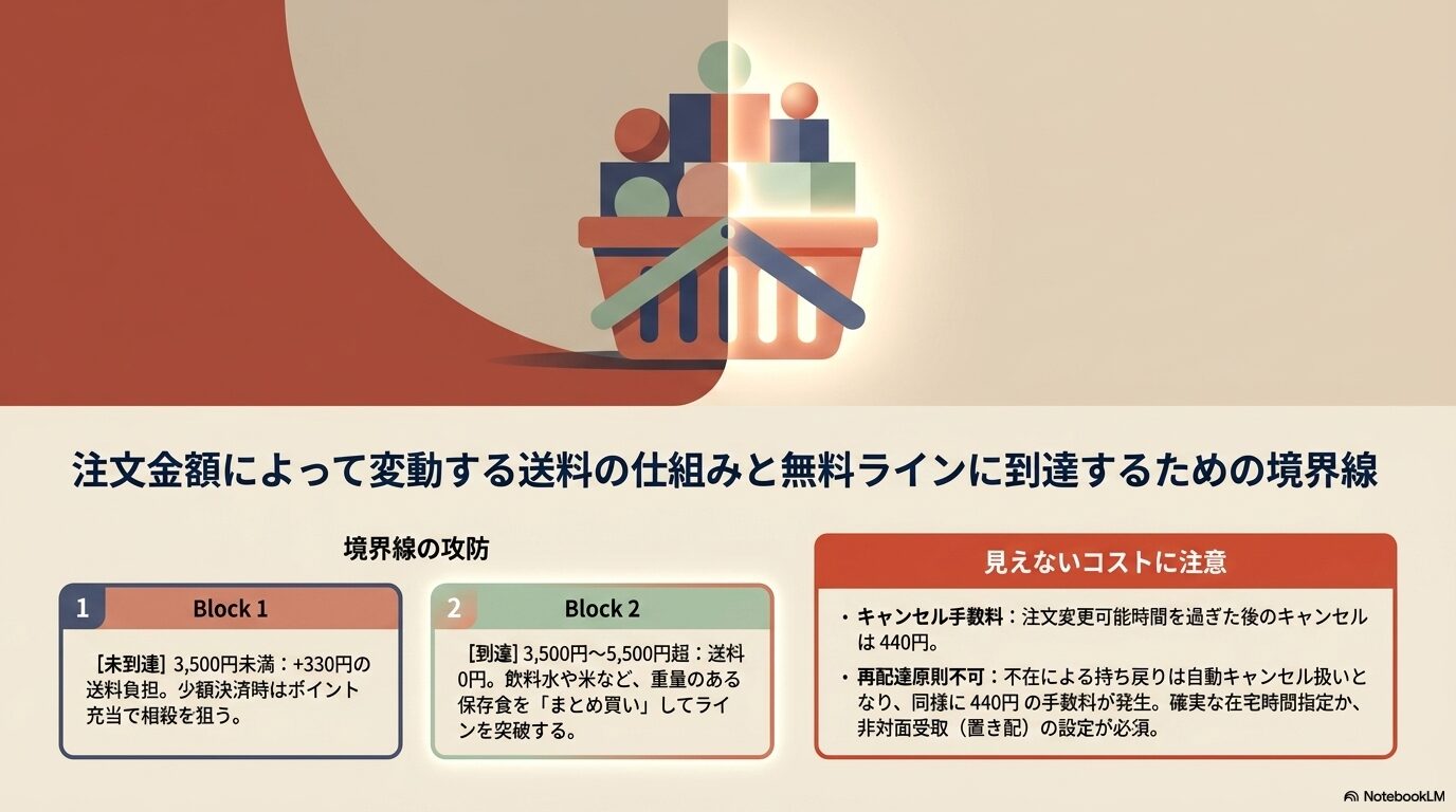 注文金額によって変動する送料の仕組みと無料ラインに到達するための境界線