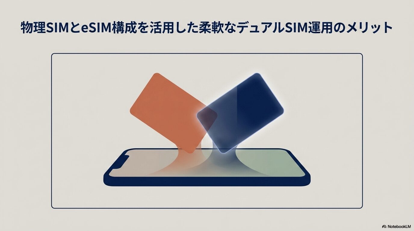 物理SIMとeSIM構成を活用した柔軟なデュアルSIM運用のメリット