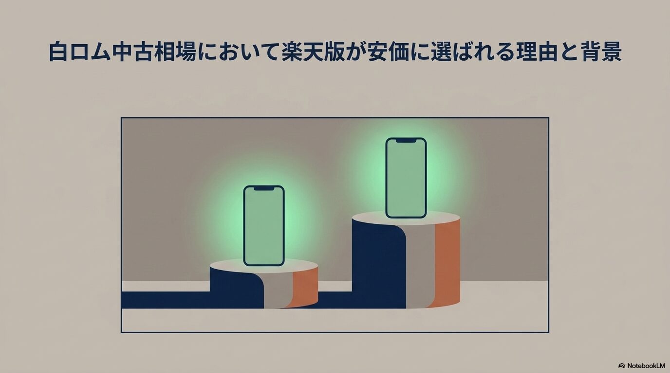 白ロム中古相場において楽天版が安価に選ばれる理由と背景