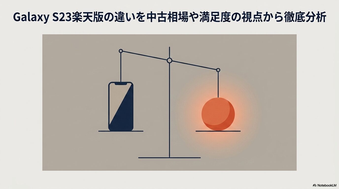 Galaxy S23楽天版の違いを中古相場や満足度の視点から徹底分析