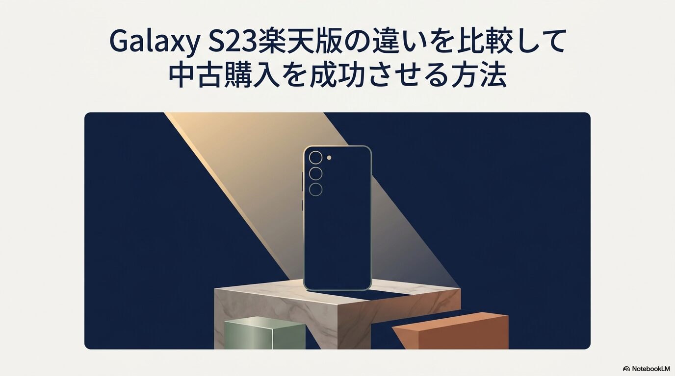 Galaxy S23楽天版の違いを比較して中古購入を成功させる方法