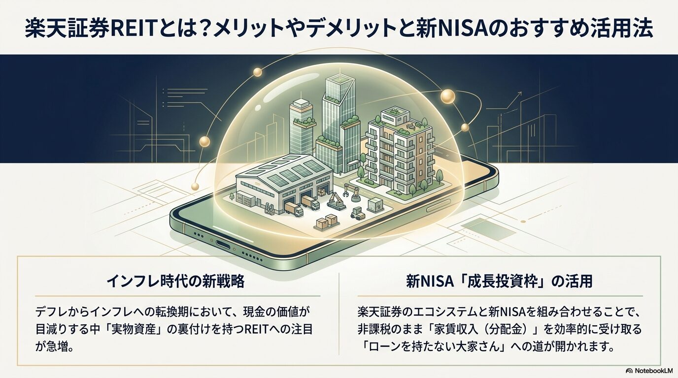 楽天証券REITとは？メリットやデメリットと新NISAのおすすめ活用法