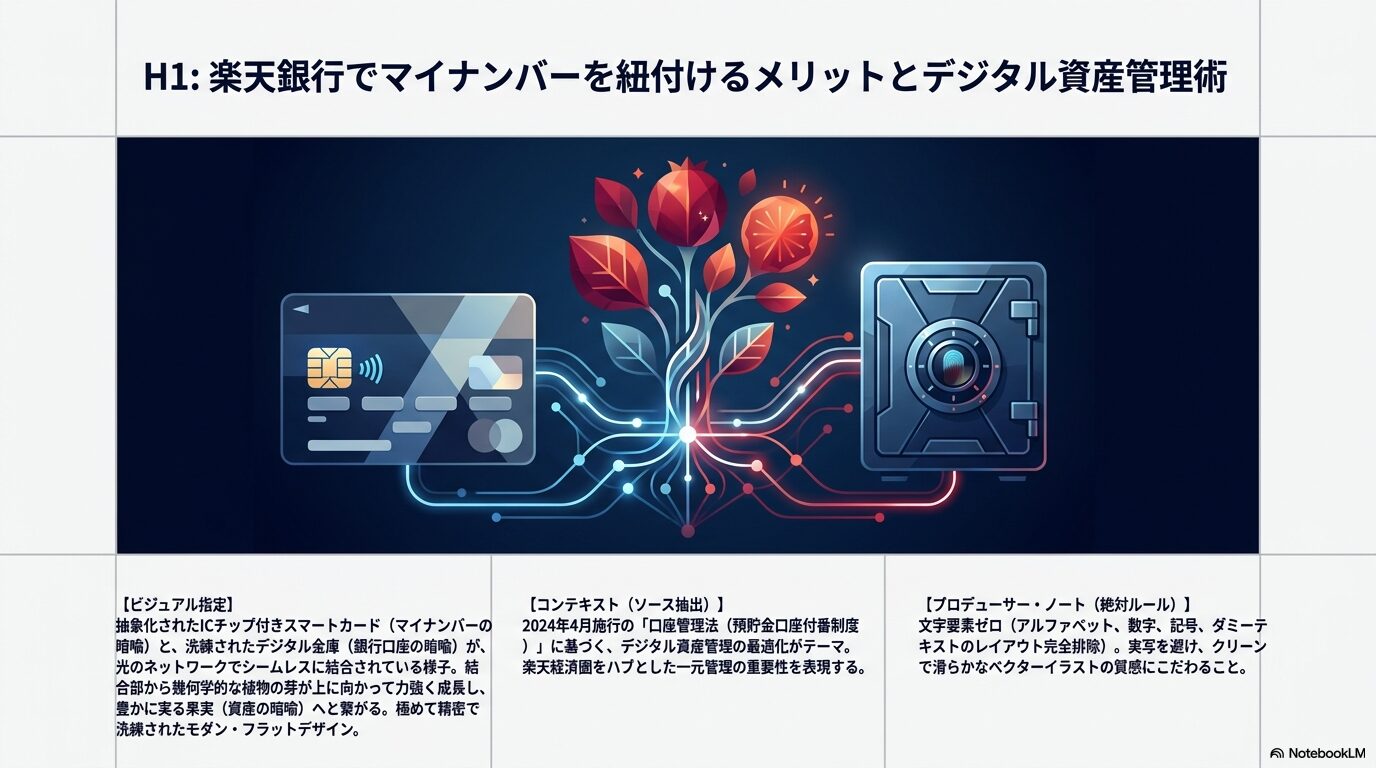 楽天銀行でマイナンバーを紐付けるメリットとデジタル資産管理術