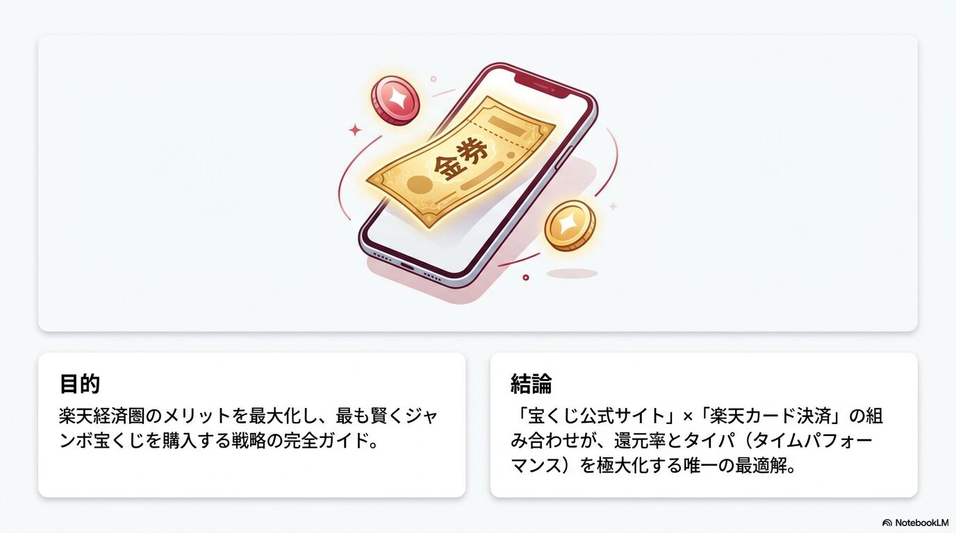 ジャンボ宝くじを楽天でネット購入!一番お得に買う方法を解説
