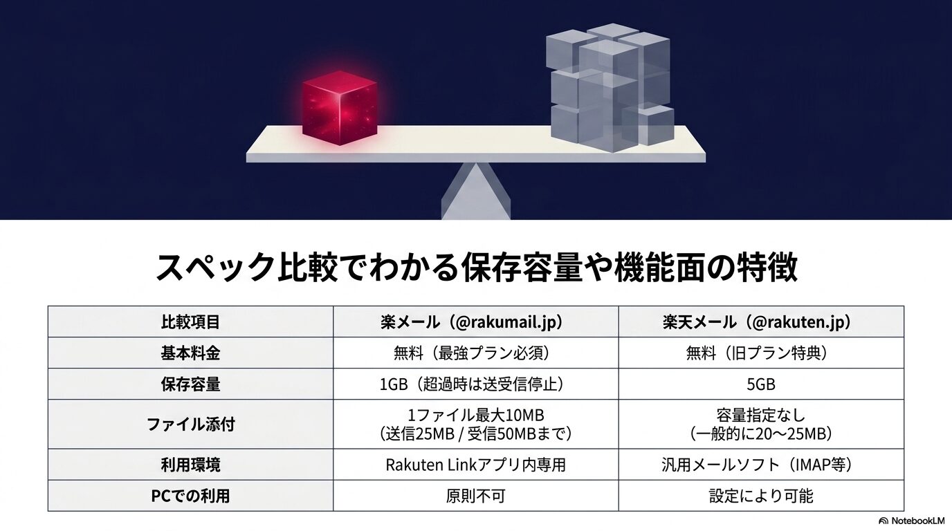 スペック比較でわかる保存容量や機能面の特徴