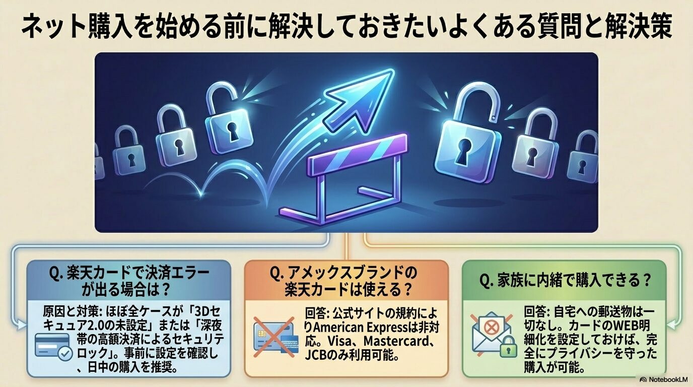ネット購入を始める前に解決しておきたいよくある質問と解決策