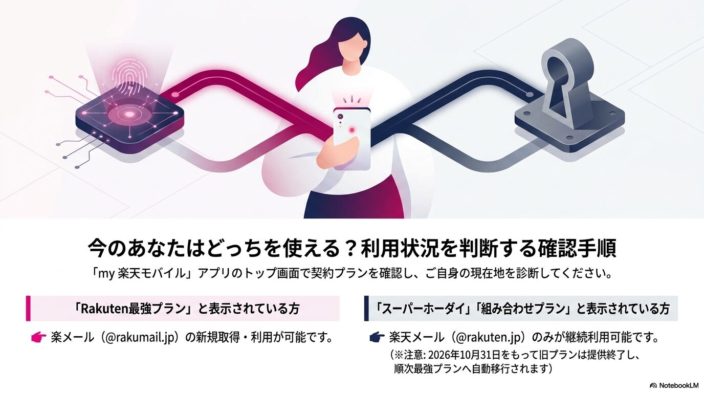 今のあなたはどっちを使える?利用状況を判断する確認手順