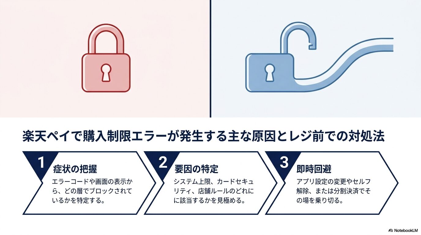 楽天ペイで購入制限エラーが発生する主な原因とレジ前での対処法