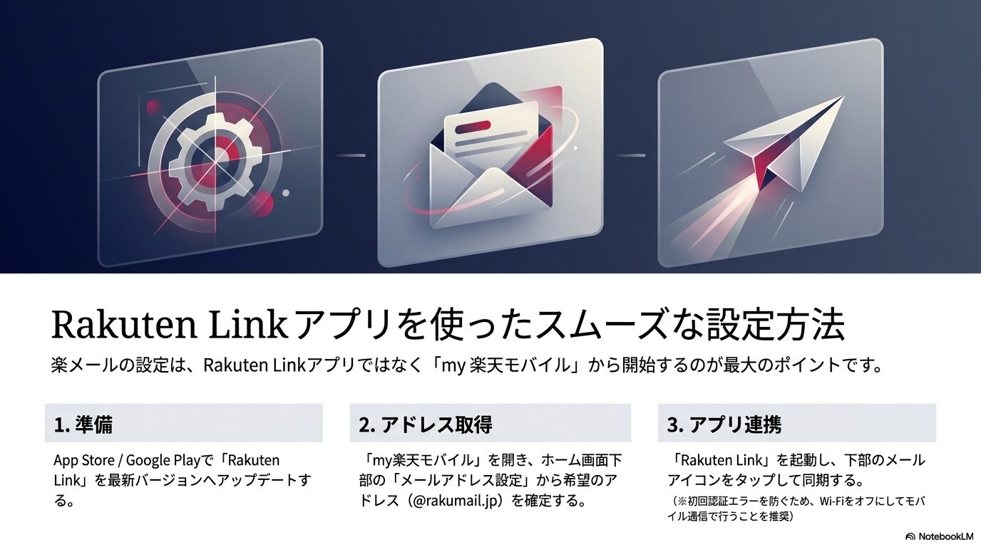 Rakuten Linkアプリを使ったスムーズな設定方法