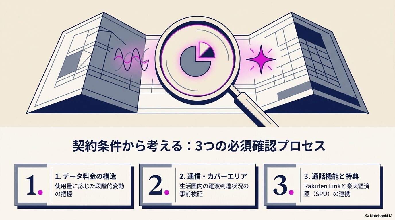 楽天モバイルで後悔しない方法を契約条件から考える