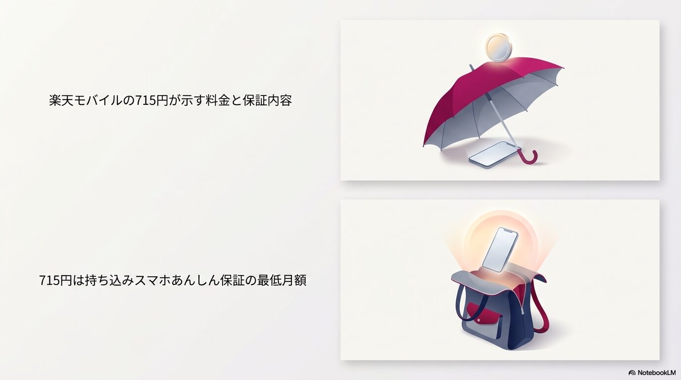 楽天モバイルの715円が示す料金と保証内容