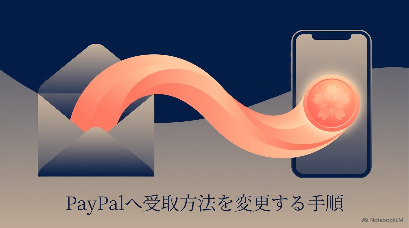 PayPalへ受取方法を変更する手順