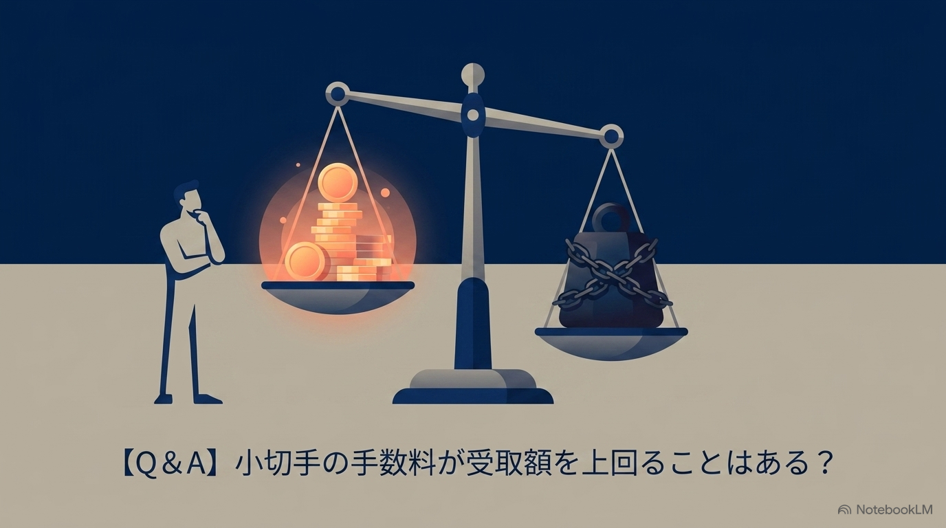 【Q＆A】小切手の手数料が受取額を上回ることはある？