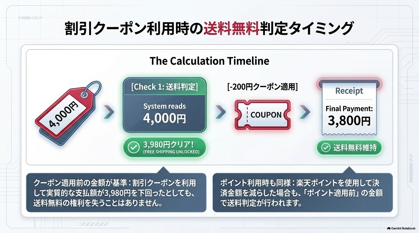 楽天で送料無料にならないときに確認したいポイント