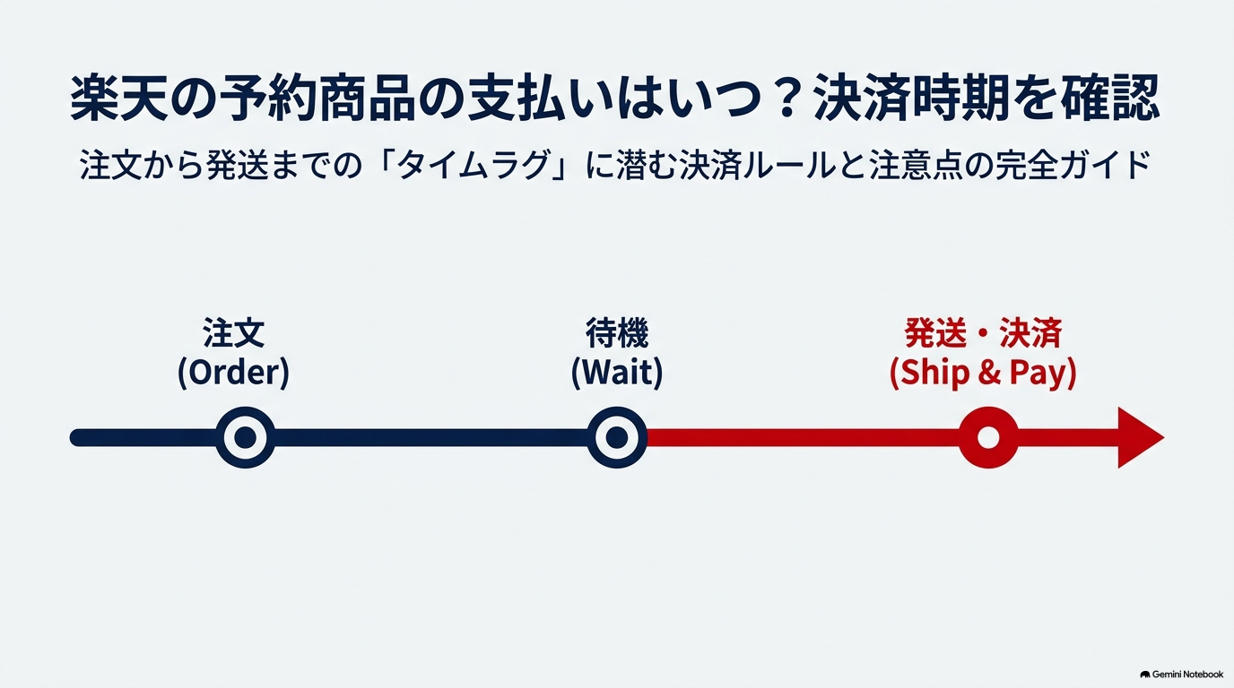 楽天の予約商品の支払いはいつ？決済時期を確認