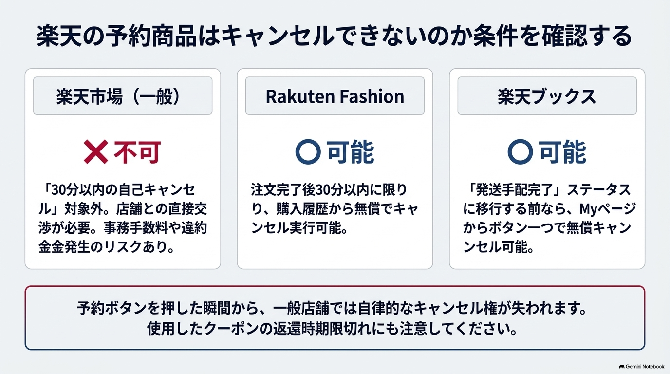 楽天ファッションの予約商品は決済がいつかを確認する