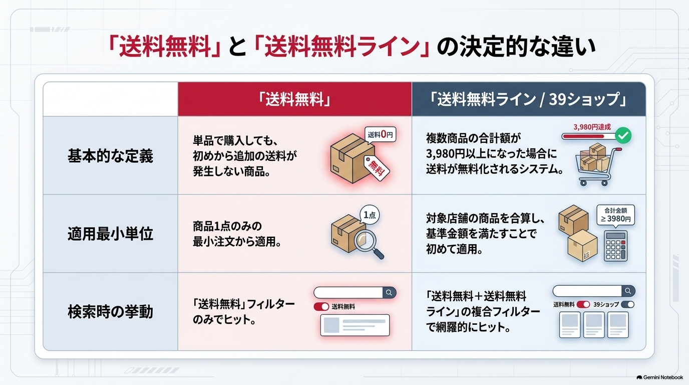 楽天市場の送料無料ラインとは?送料が変わる条件と注意点